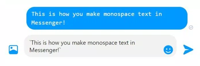 Gõ dấu ` vào trước và sau đoạn chữ để chuyển thành font chữ monospace (Ảnh: Internet).