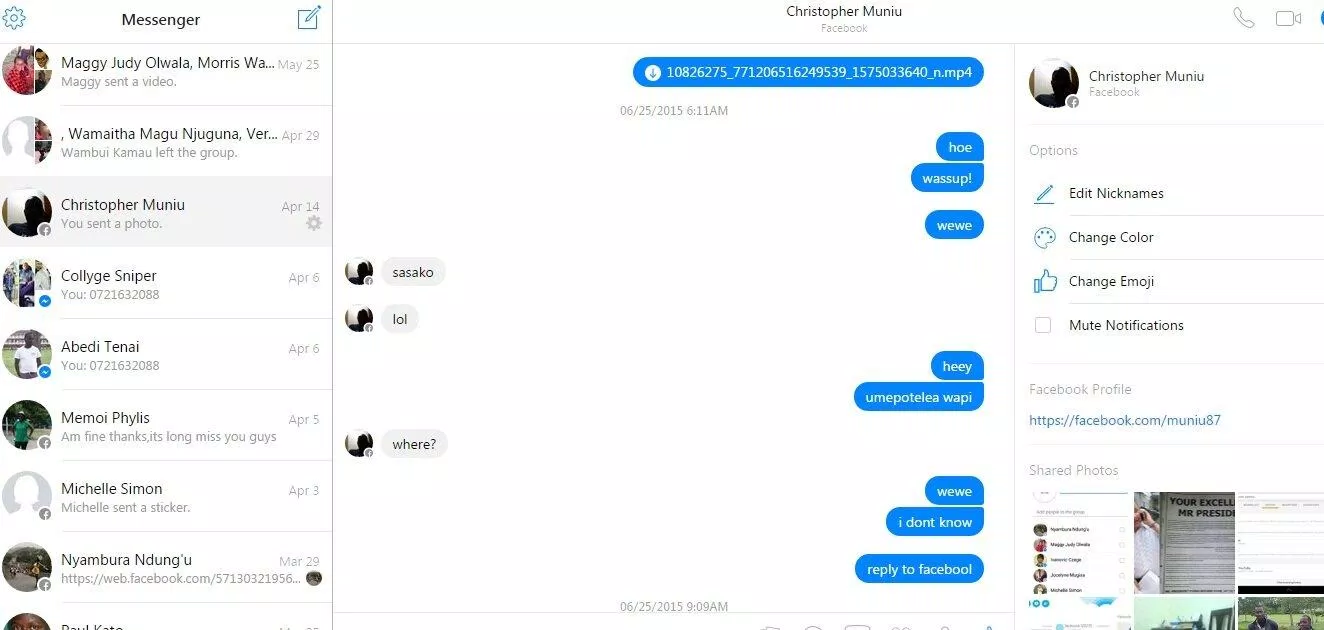 Mở Messenger Facebook trên máy tính để gõ kiểu chữ đặc biệt (Ảnh: Internet).