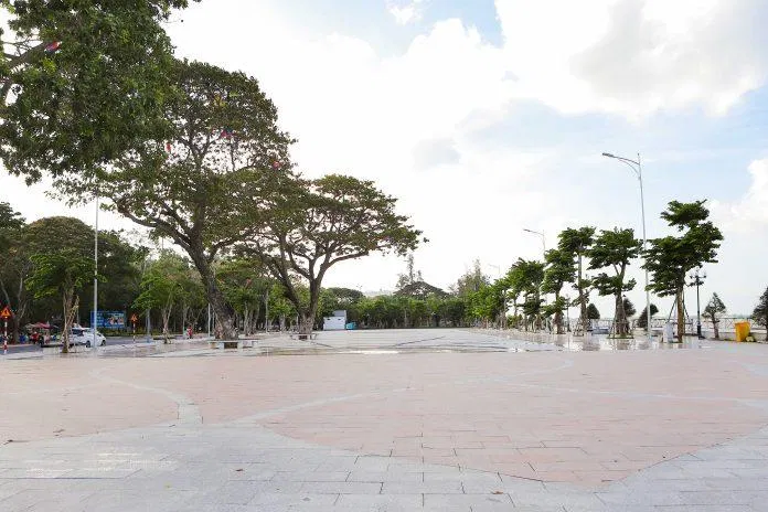 Cảnh tại công viên sông Hậu (ảnh: Trường Vũ Trần)