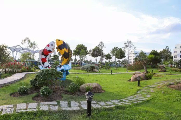 Cảnh tại công viên Zen Garden (ảnh: Trường Vũ Trần)