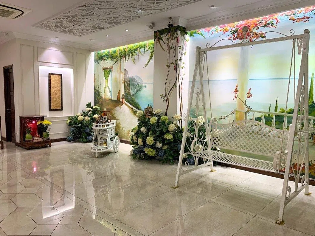 Khu vực trang trí cho khách mời chụp ảnh. (Ảnh: Internet)