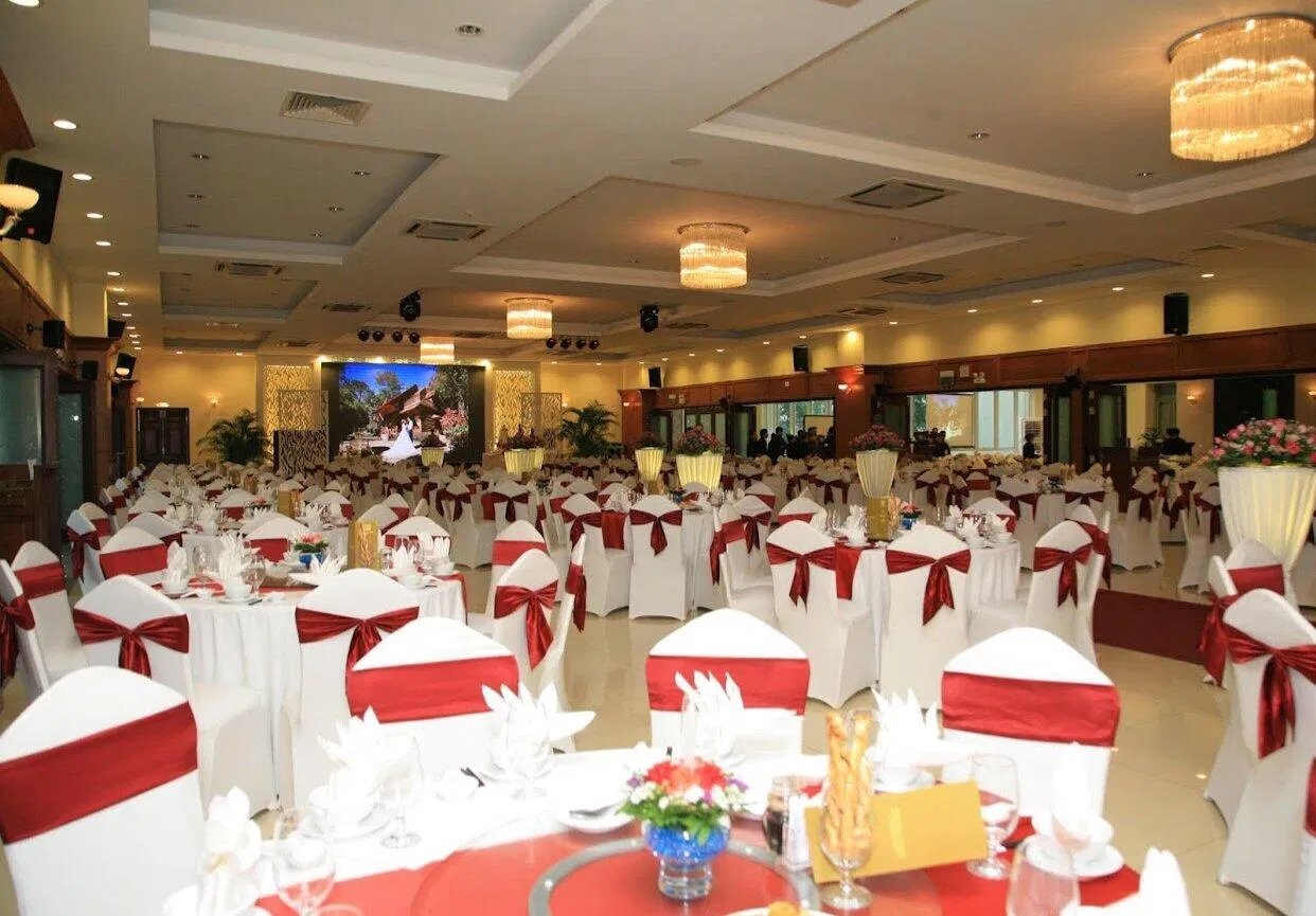 Sảnh đãi tiệc của trung tâm. (Ảnh: Internet)