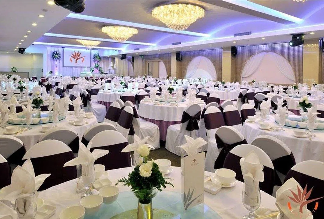 Sảnh đãi tiệc của trung tâm tiệc cưới. (Ảnh: Internet)