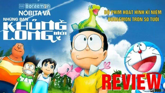 Poster Phim Doraemon: Nobita và những bạn khủng long mới. (Ảnh: internet)