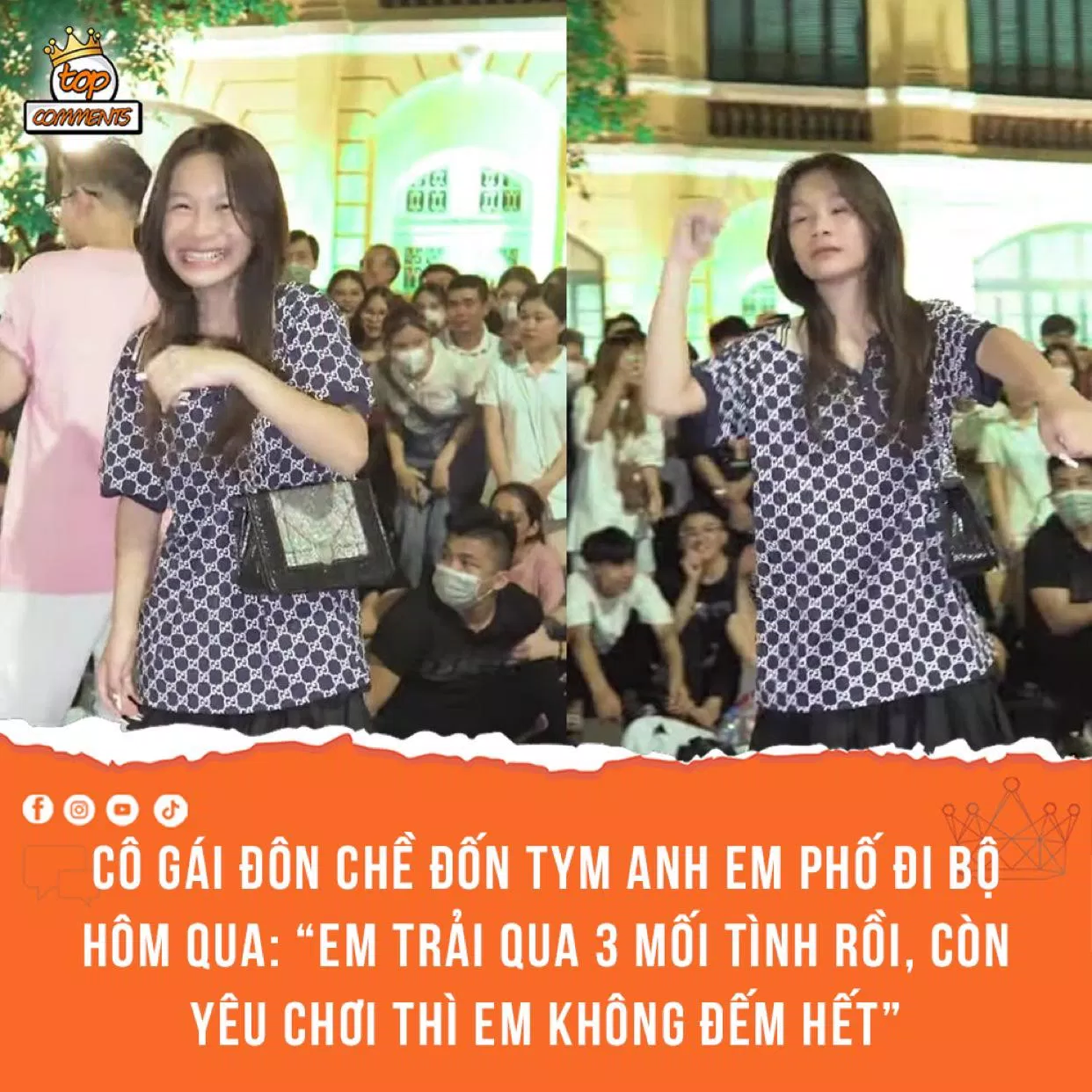 Cô nàng Đôn Chề gây sốt mạng xã hội hiện nay. (Ảnh: Top comment)