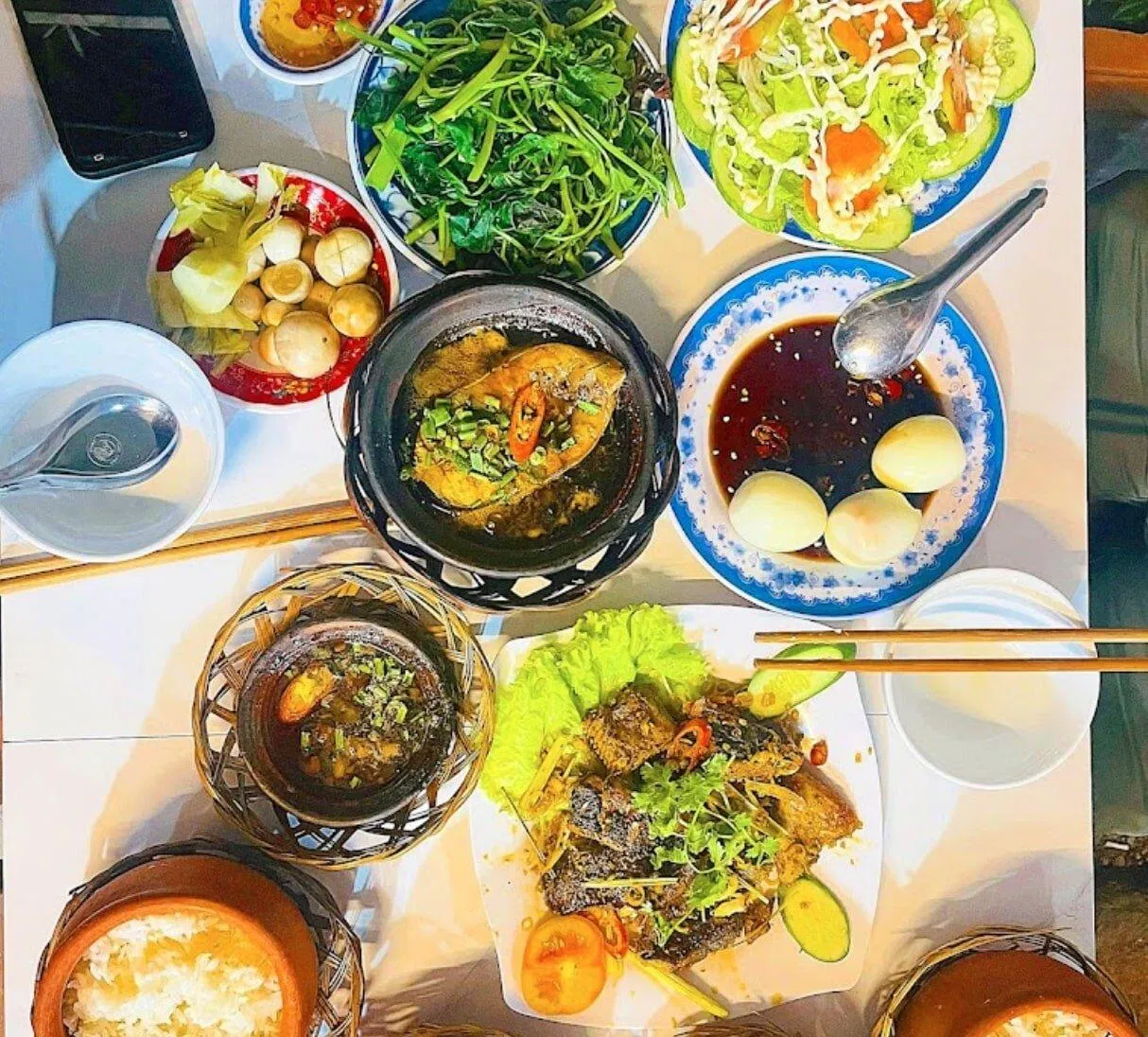 Các món ăn tại Quán ăn ngon Cơm niêu 55 Vũng Tàu (Ảnh Internet)