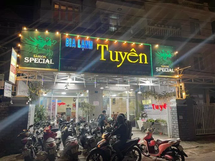 Nhà hàng gia đình bia lạnh Tuyên.  (Ảnh: Internet)