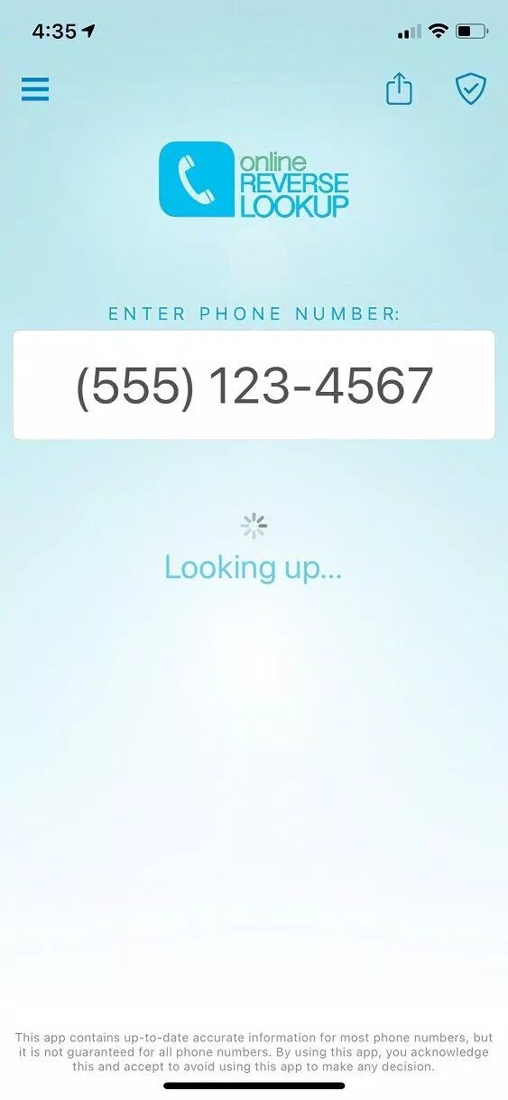 Ứng dụng Reverse Lookup giúp tra tìm số điện thoại (Nguồn: Internet)