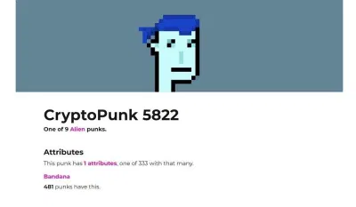 Tác phẩm NFT “CryptoPunk #5822” (Ảnh: Internet). Tác phẩm NFT “CryptoPunk #5822” (Ảnh: Internet).