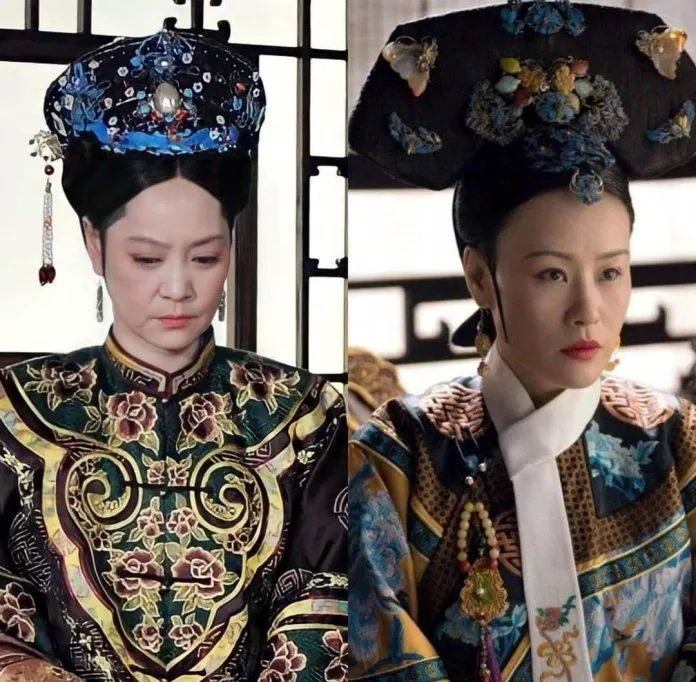 Chiêu Thành Hoàng Thái hậu (trái) và Sùng Khánh Hoàng Thái hậu (phải) (Ảnh: Internet)