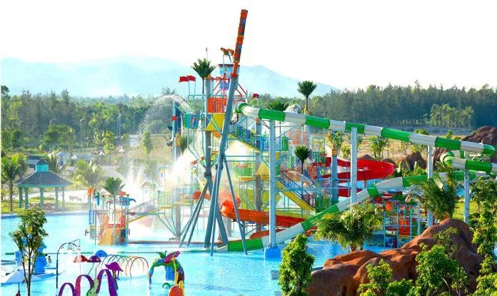 Tổ hợp đường trượt hoành tráng tại Vinpearlland Water Park Hà Tĩnh. Nguồn: Internet