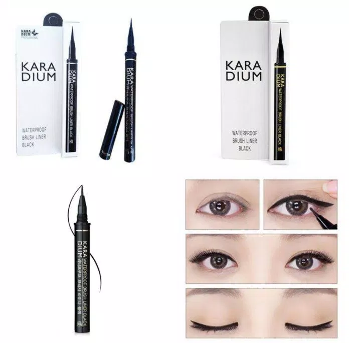 Eyeliner Karadium Waterproof Brush Black Liner (Ảnh: Internet).