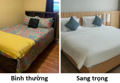 Nghe hơi khó tin nhưng chăn ga trắng dễ làm sạch hơn chăn ga có màu (Ảnh: Internet)