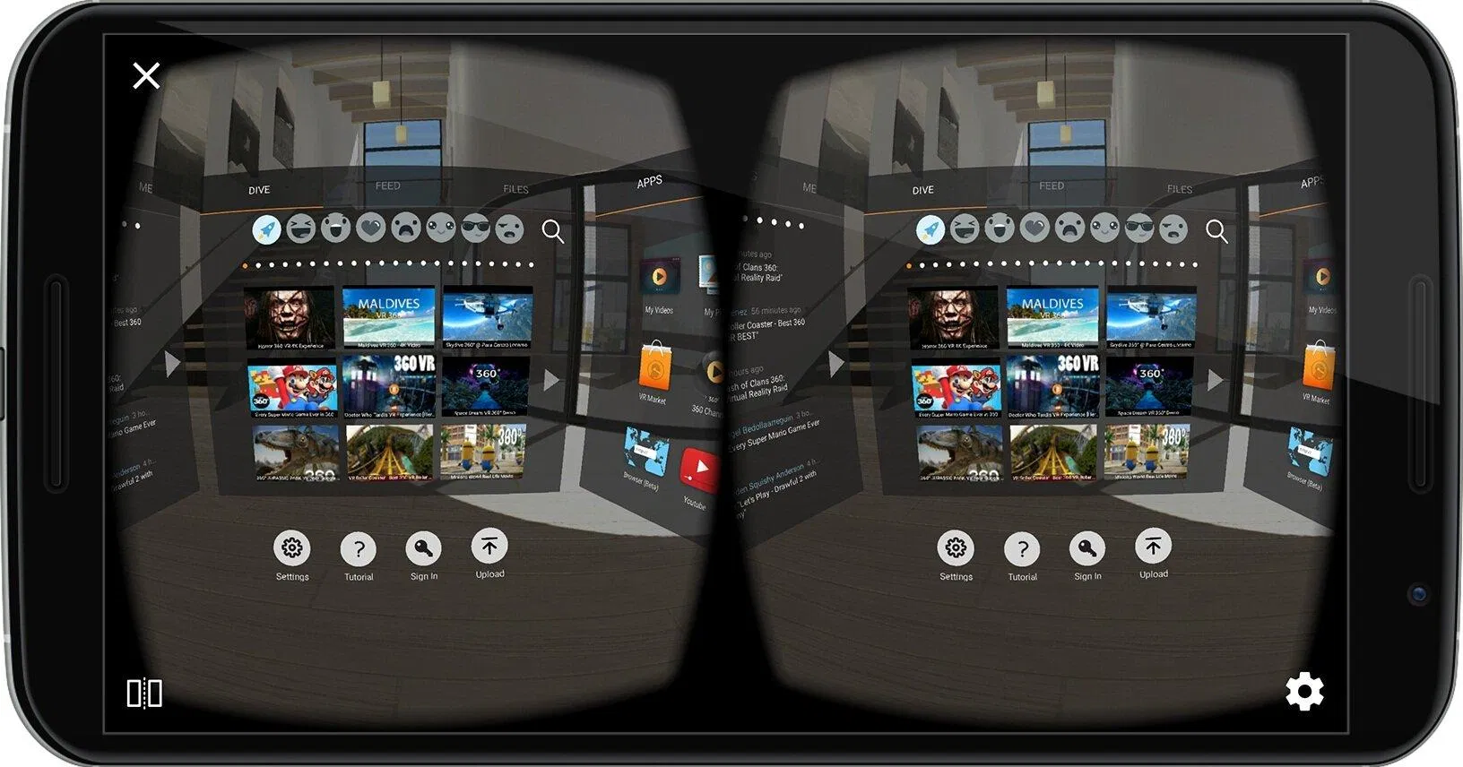 Ứng dụng FullDive VR (Ảnh: Internet). Ứng dụng FullDive VR (Ảnh: Internet).