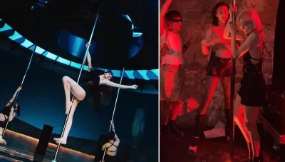 Lisa còn tái hiện màn múa cột đỉnh cao trong MV LALISA của cô ấy. (Ảnh: Internet)