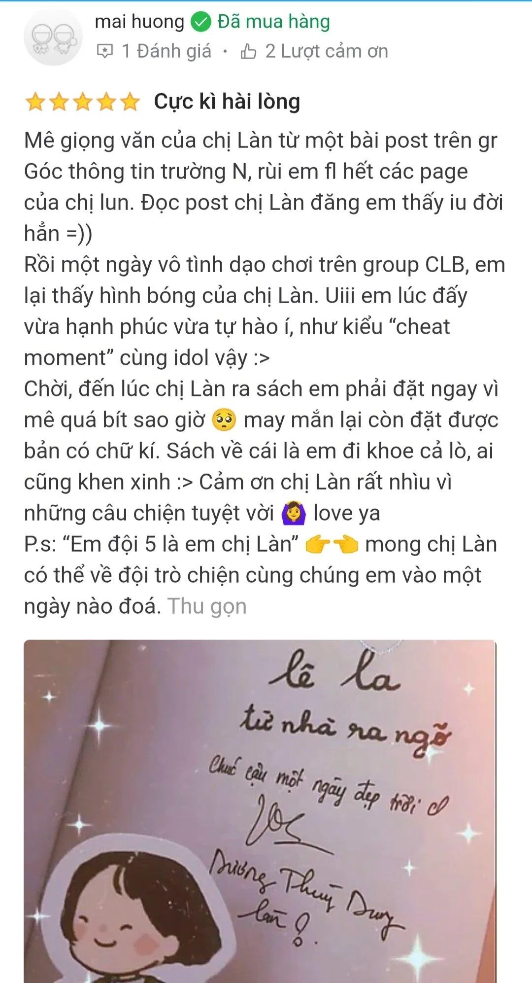 Đánh giá của độc giả trên Tiki Trading (Ảnh: BlogAnChoi).