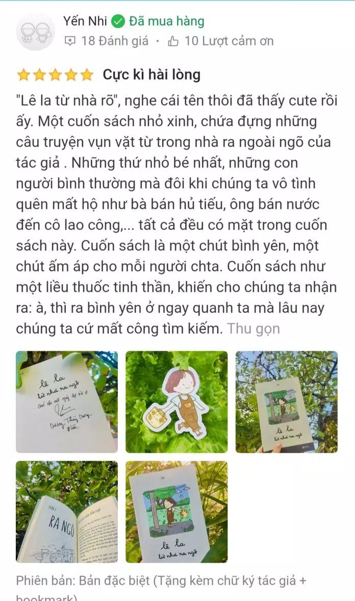 Đánh giá của độc giả trên Tiki Trading (Ảnh: BlogAnChoi).