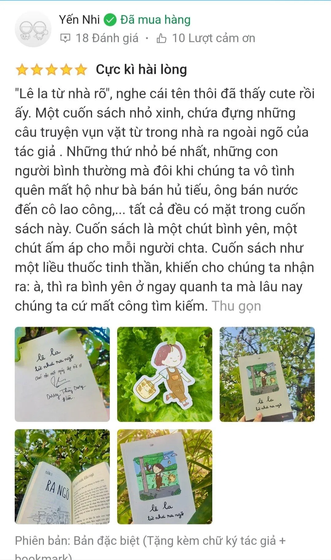 Đánh giá của độc giả trên Tiki Trading (Ảnh: BlogAnChoi).