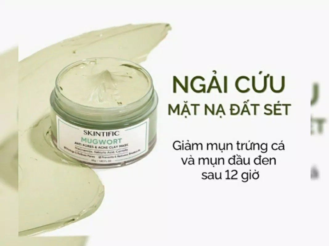 Tác dụng của mặt nạ đất sét ngải cứu Skintific là gì?
