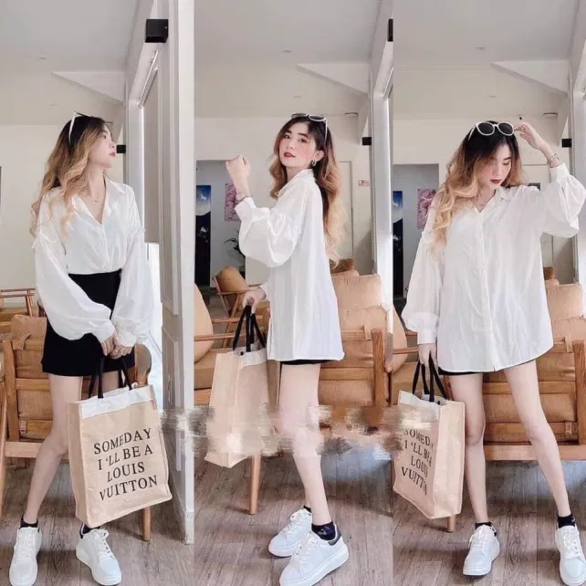 Áo sơ mi dài tay tiểu thư (Ảnh: internet)