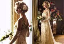 Váy cưới trong Downton Abbey (Ảnh: Internet)