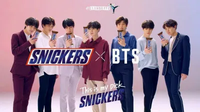 Thanh kẹo SNICKERS x BTS bất ngờ có mặt tại Việt Nam. (Ảnh: Internet)