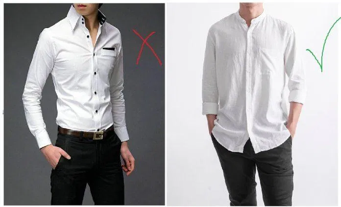 Xắn áo sơ mi dài tay để outfit trông có điểm nhấn hơn(Nguồn: Internet)