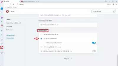 Cuối cùng, đây là cách ta cài đặt chế độ mặc định đó trên Opera. (Ảnh: BlogAnChoi) Cuối cùng, đây là cách ta cài đặt chế độ mặc định đó trên Opera. (Ảnh: BlogAnChoi)