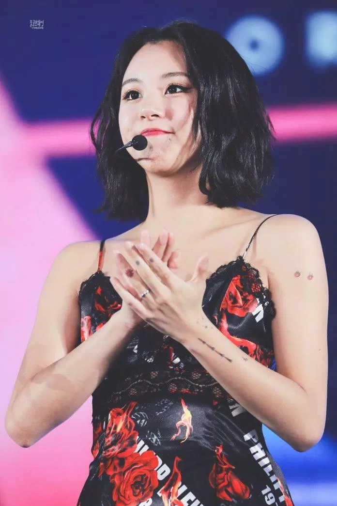 Chaeyoung bị cư dân mạng cho là "nghiện xăm mình" (Ảnh: Internet)