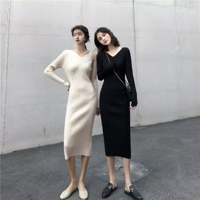 Đầm body tay dài Hàn Quốc ( Ảnh: Internet)