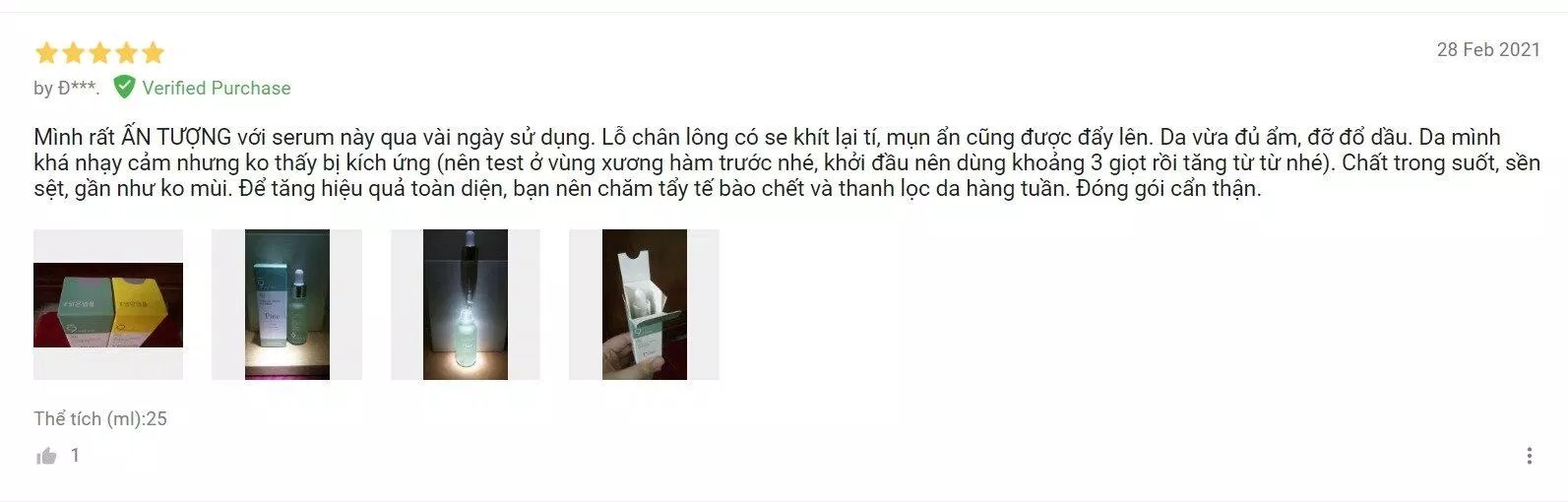 Đánh giá của người dùng trên Lazada (Nguồn: Internet).