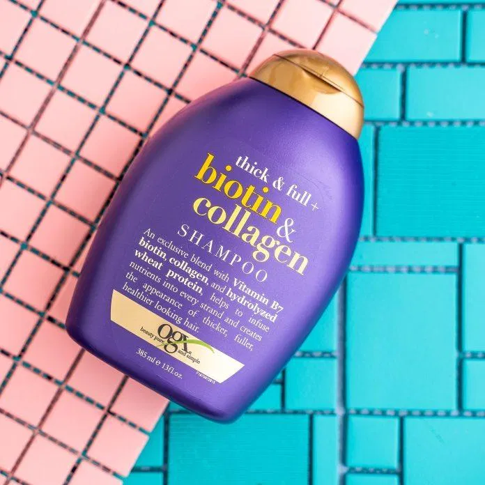 Dầu gội kích thích mọc tóc OGX Thick & Full + Biotin & Collagen Shampoo