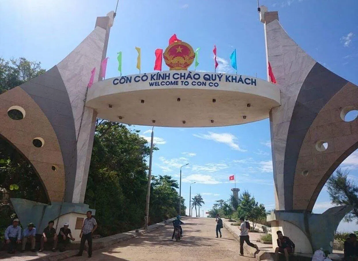 Cổng chào của đảo Cồn Cỏ. (Ảnh: Internet)