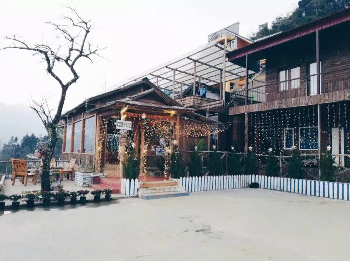 Khu vực phục vụ cà phê của homestay. (Ảnh: Internet)