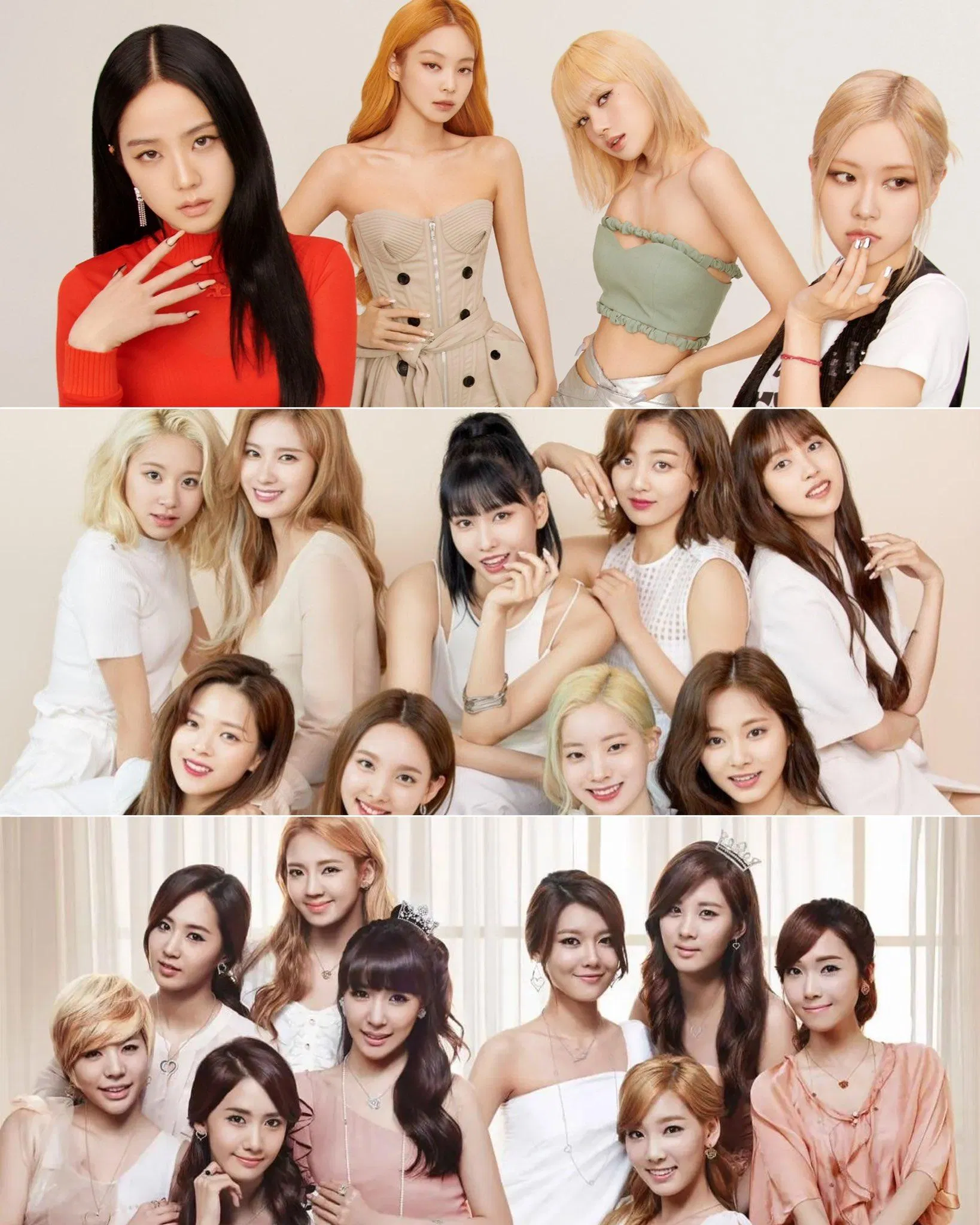 Cuộc chiến giữa 3 girl groups hàng đầu hiện nay, ai sẽ là người chinh phục thành công đường đua tháng 8 rực lửa? (Ảnh: Internet) Cuộc chiến giữa 3 girl groups hàng đầu hiện nay, ai sẽ là người chinh phục thành công đường đua tháng 8 rực lửa? (Ảnh: Internet)