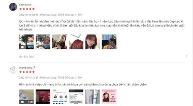Feedback của khách hàng về Buddy.hairs (nguồn: internet)