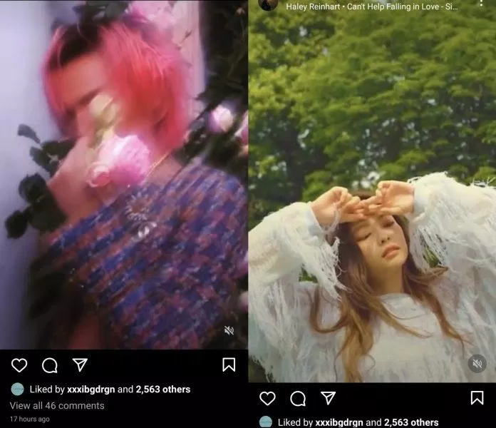 GD thích video của anh ấy và Jennie trên Instagram.  (Ảnh: Internet)