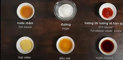 Gia vị nấu món Nấm kim châm thịt bằm sốt cay