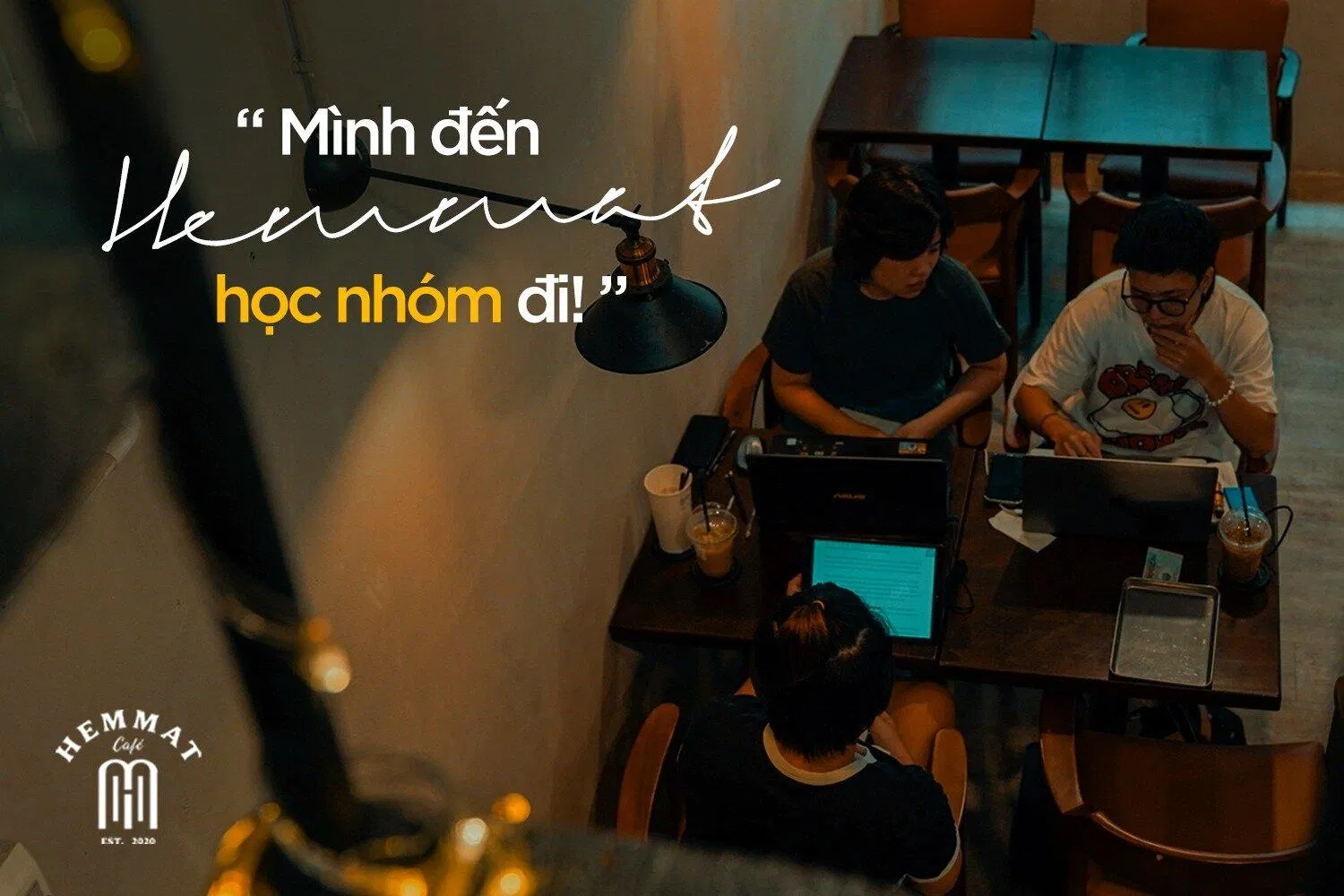 Học nhóm tại Hemmat cafe (Nguồn: Fanpage Hemmat cafe)