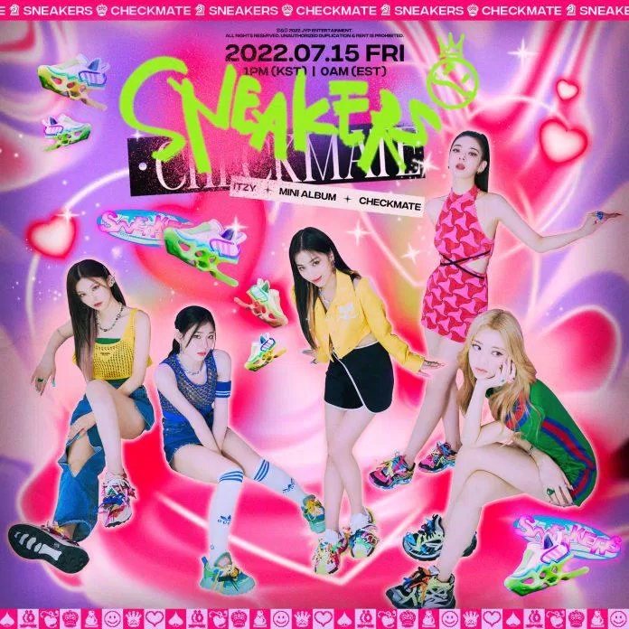 Title Poster mang phong cách trái ngược hoàn toàn với concept photo trước đó (Nguồn: twitter @ITZYofficial)