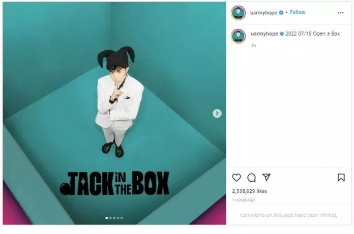 J-hope tiết lộ ngày ấn định ra mắt album đầu tay (nguồn: intagram) J-hope tiết lộ ngày ấn định ra mắt album đầu tay (nguồn: intagram)