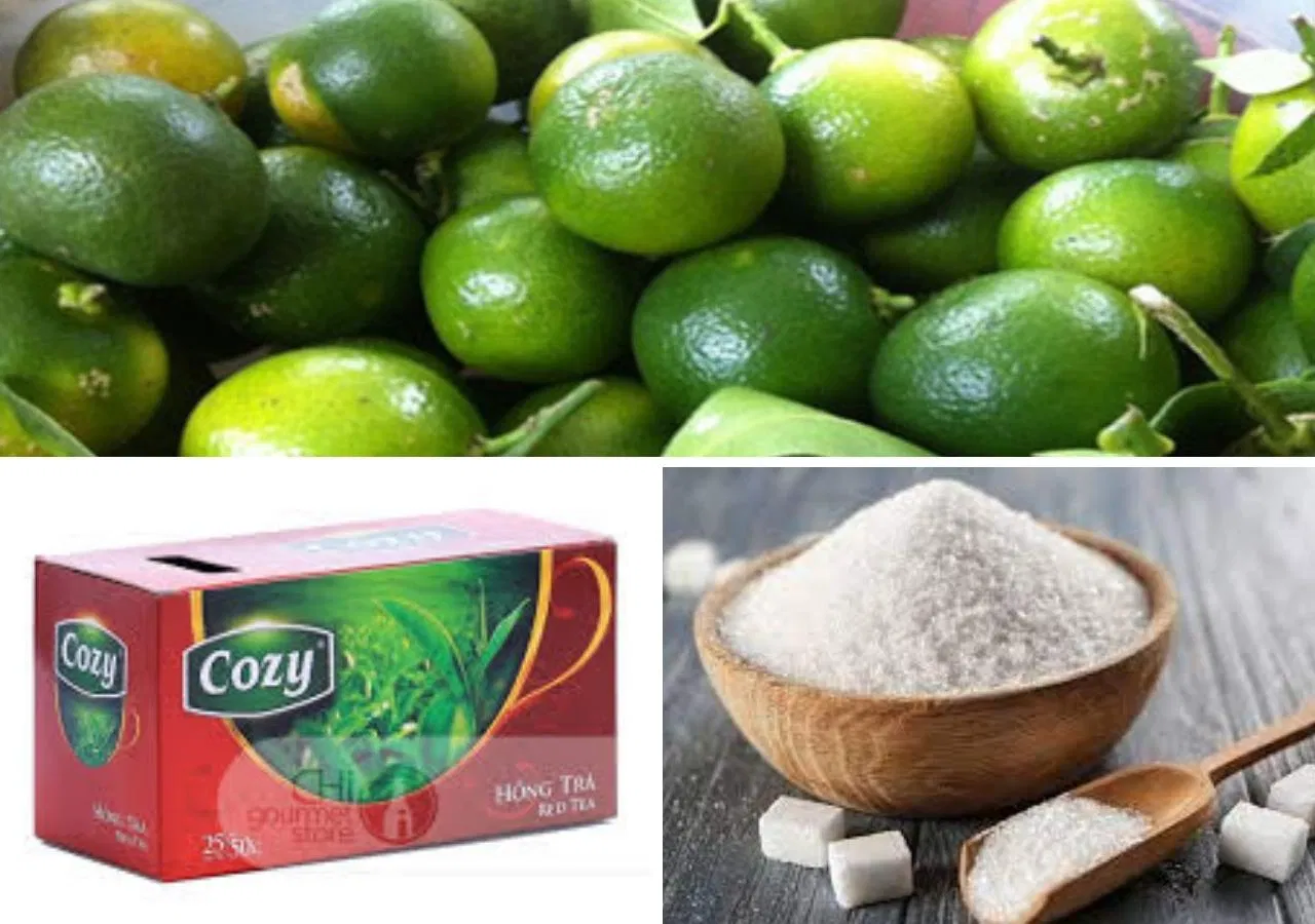 Nguyên liệu pha chế món trà tắc