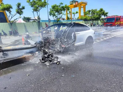 Vụ tai nạn khiến Lâm Chí Dĩnh bị thương nặng ở mặt, có thể phải phẫu thuật tái tạo. (Ảnh: Internet)