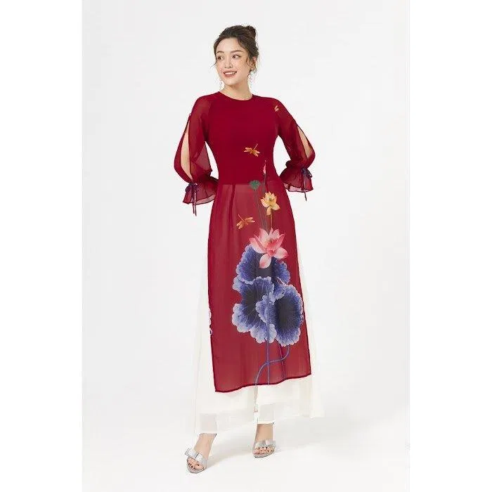 Áo dài của Lamer mang hơi hướng cổ điển lẫn một ít hiện đại. Nguồn: internet