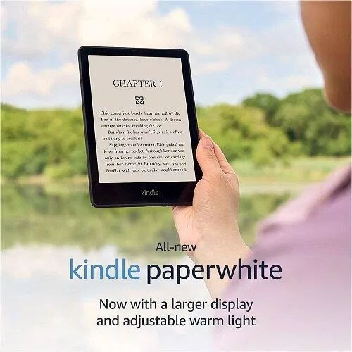Kindle Paperwhite cũng có chức năng ánh sáng ấm điều chỉnh được (Ảnh: Internet)
