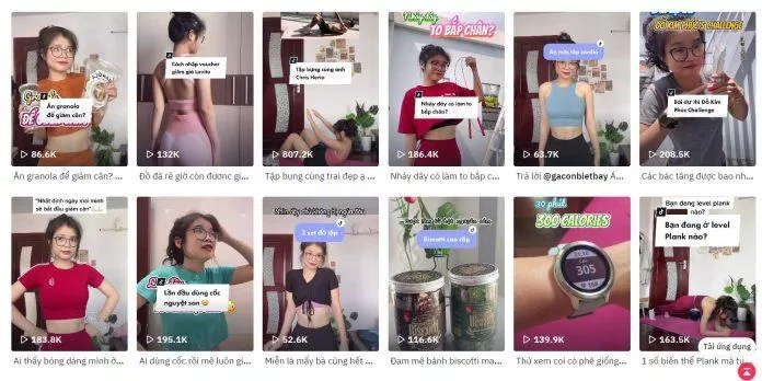 Một vài video của cô nàng. (Nguồn: Internet) Một vài video của cô nàng. (Nguồn: Internet)