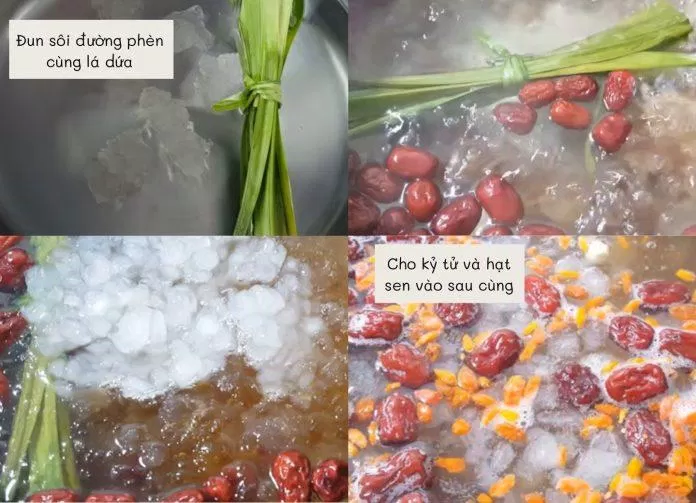 Nấu chè dưỡng nhan thanh mát bổ dưỡng (nguồn: internet)