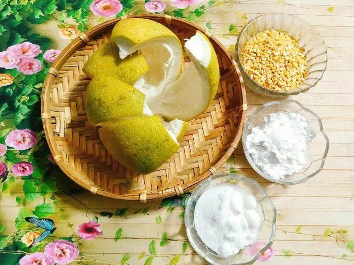 Nguyên liệu chính nấu chè bưởi. (Ảnh: Internet)