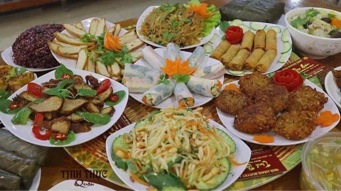 Nhà hàng buffet chay Tịnh Thực quán. (ảnh: Internet)