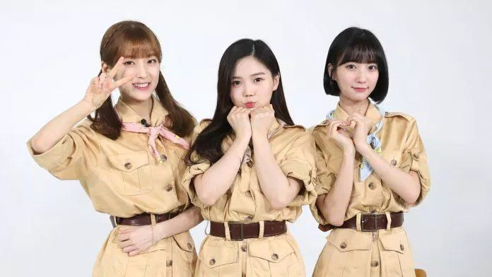 Nhóm nhỏ OH MY GIRL BANHANA gồm Hyojung, Binnie và Arin. (Nguồn ảnh: Internet)